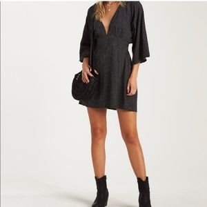 Billabong Take The Plunge Dress black with balls size L